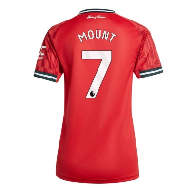 Fotballdrakt Dame Manchester United Mason Mount #7 Hjemmedrakt 2025-26 Kortermet Fotballdrakt Dame Manchester United Mason Mount #7 Hjemmedrakt 2025-26 Kortermet